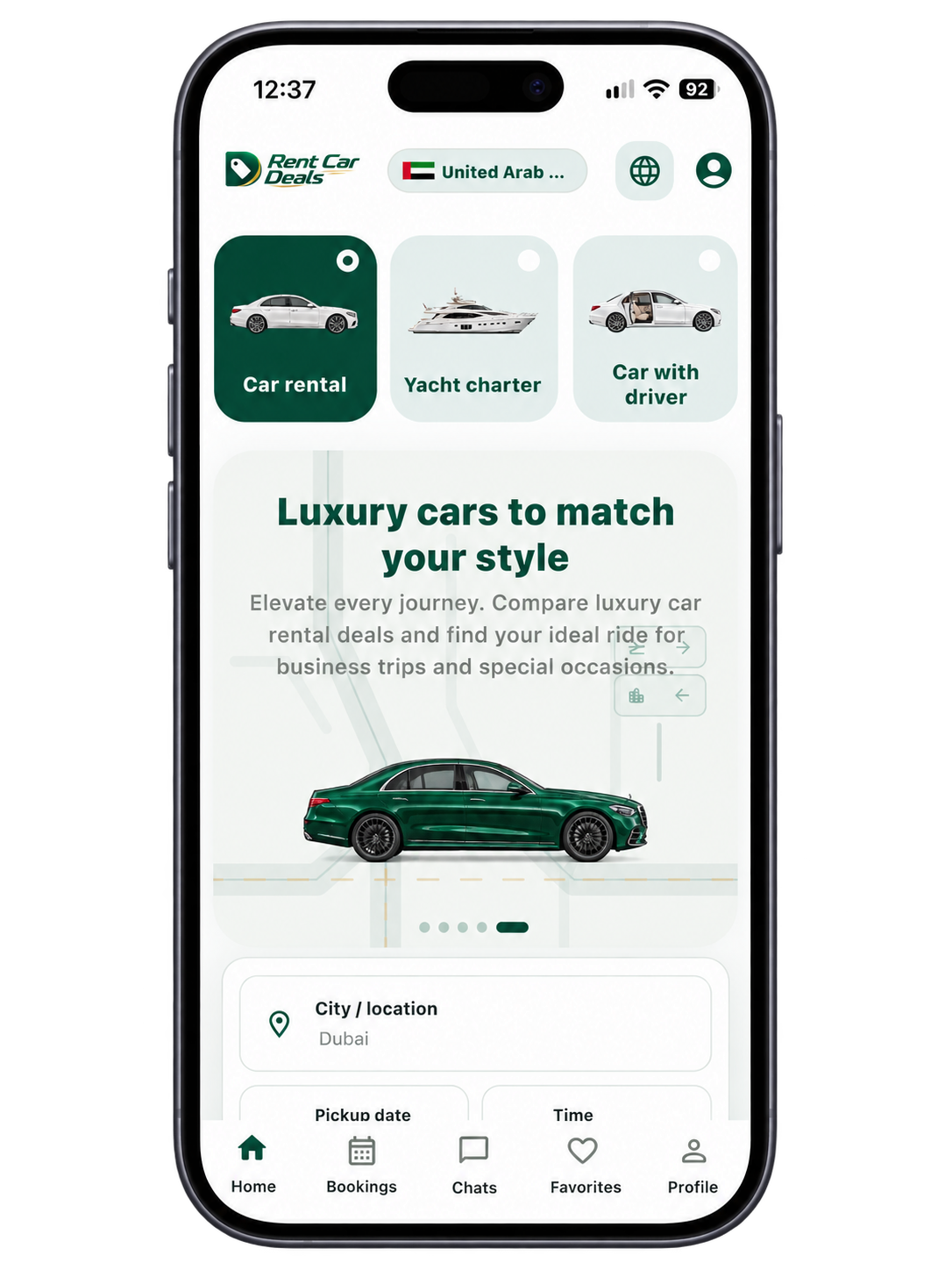 Rent Car Deals customer app
